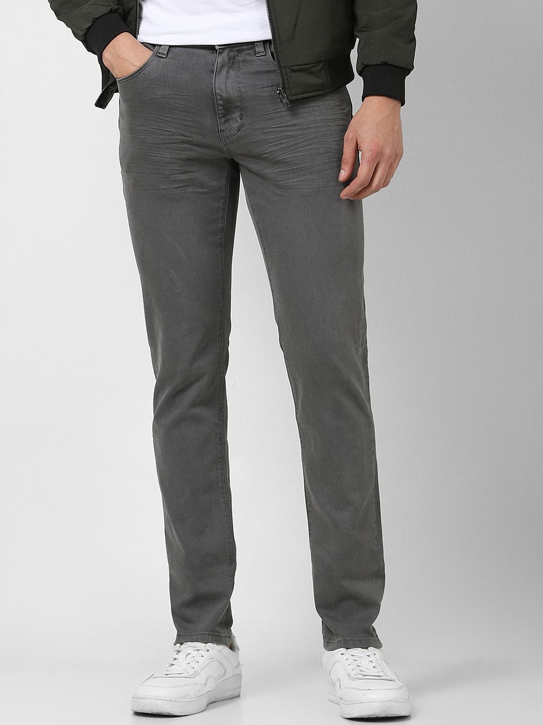 

VAN HEUSEN DENIM LABS Men Slim Fit Mid-Rise Jeans, Grey