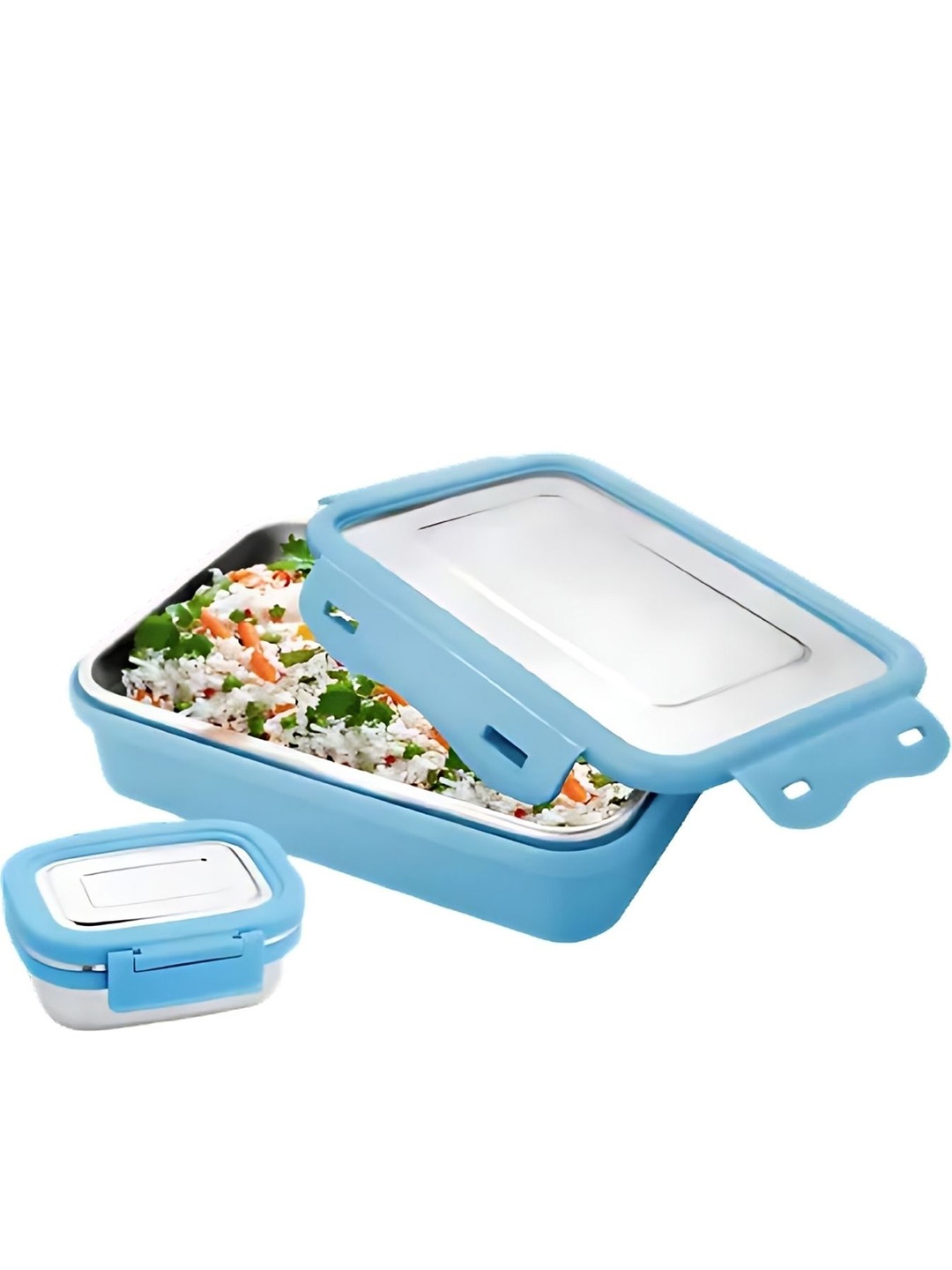 

Classic Essentials Kidzo Blue Stainless Steel Airtight Leak-Proof Lunch Box 800 ml