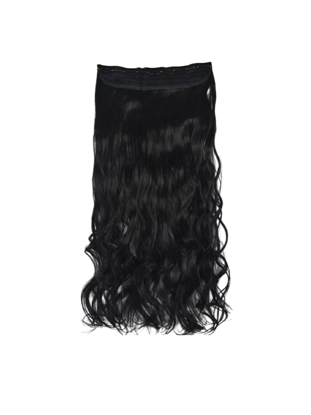 

camola deva Clip-In Wavy Hair Extension - Black - 22 Inch