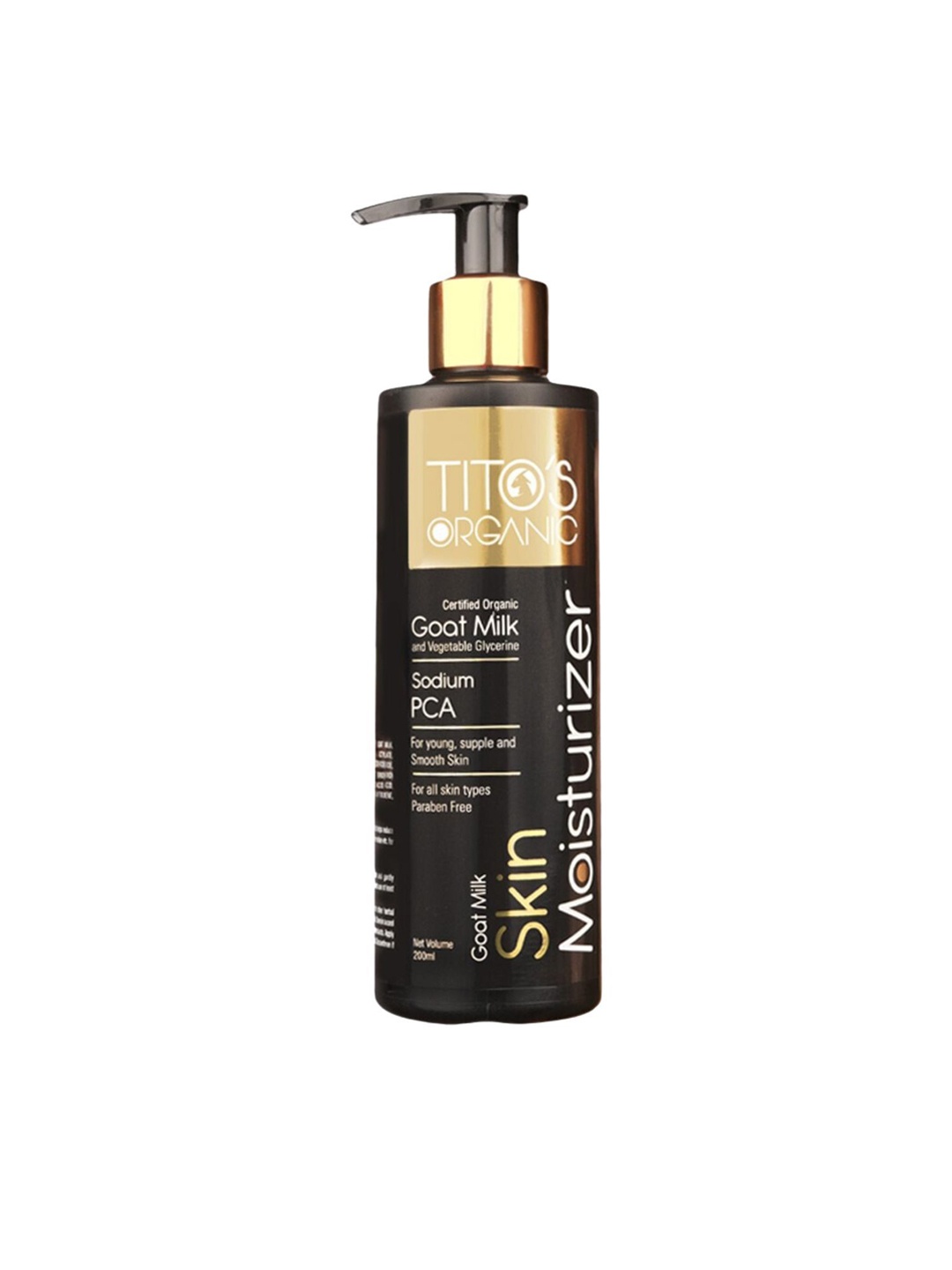 

TITO'S ORGANIC Goat Milk Skin Moisturizer For Deep Hydration - 200 ml, Black