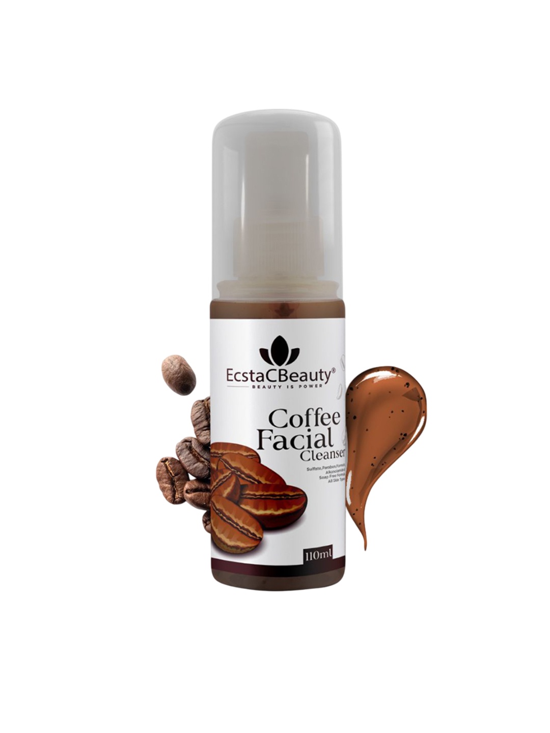 

EcstaCBeauty Coffee De-Tan Facial Cleanser - 110 ml, Brown