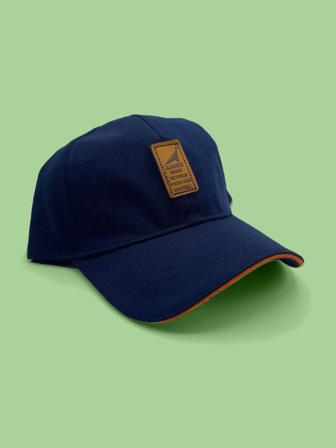 

ALAMOS Men Patch Self Design Baseball Cap, Navy blue