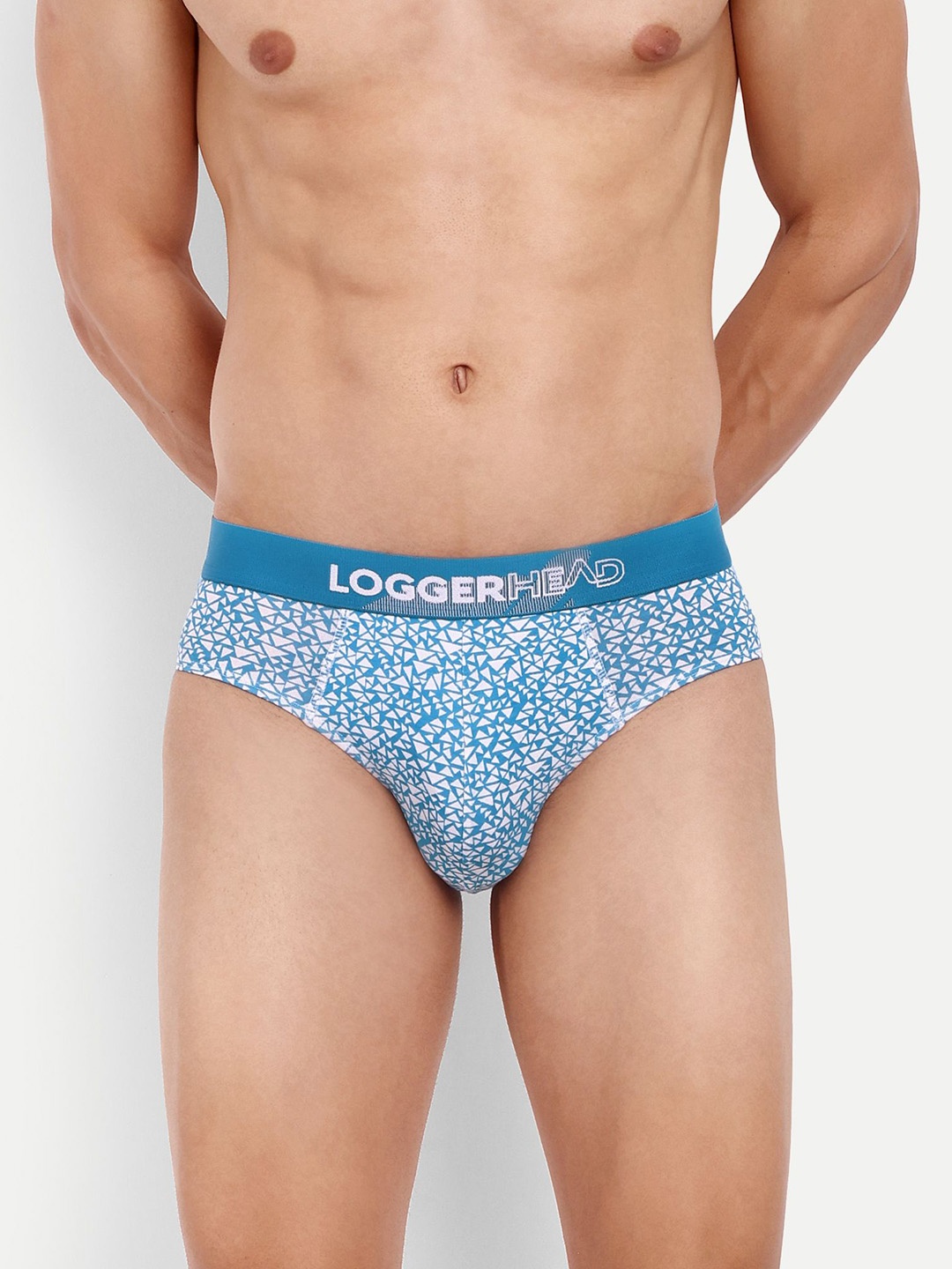 

LOGGERHEAD Printed Mid Rise Briefs - LHPB006-Blue-Blue