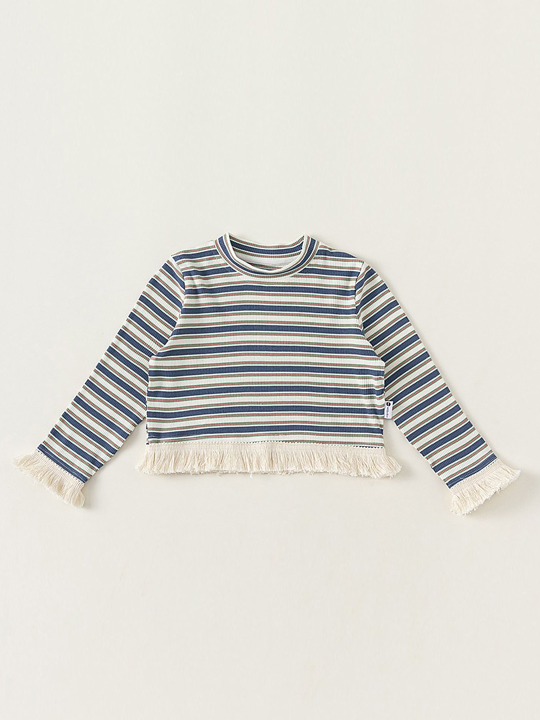 

LULU & SKY Girls Striped Top, Blue