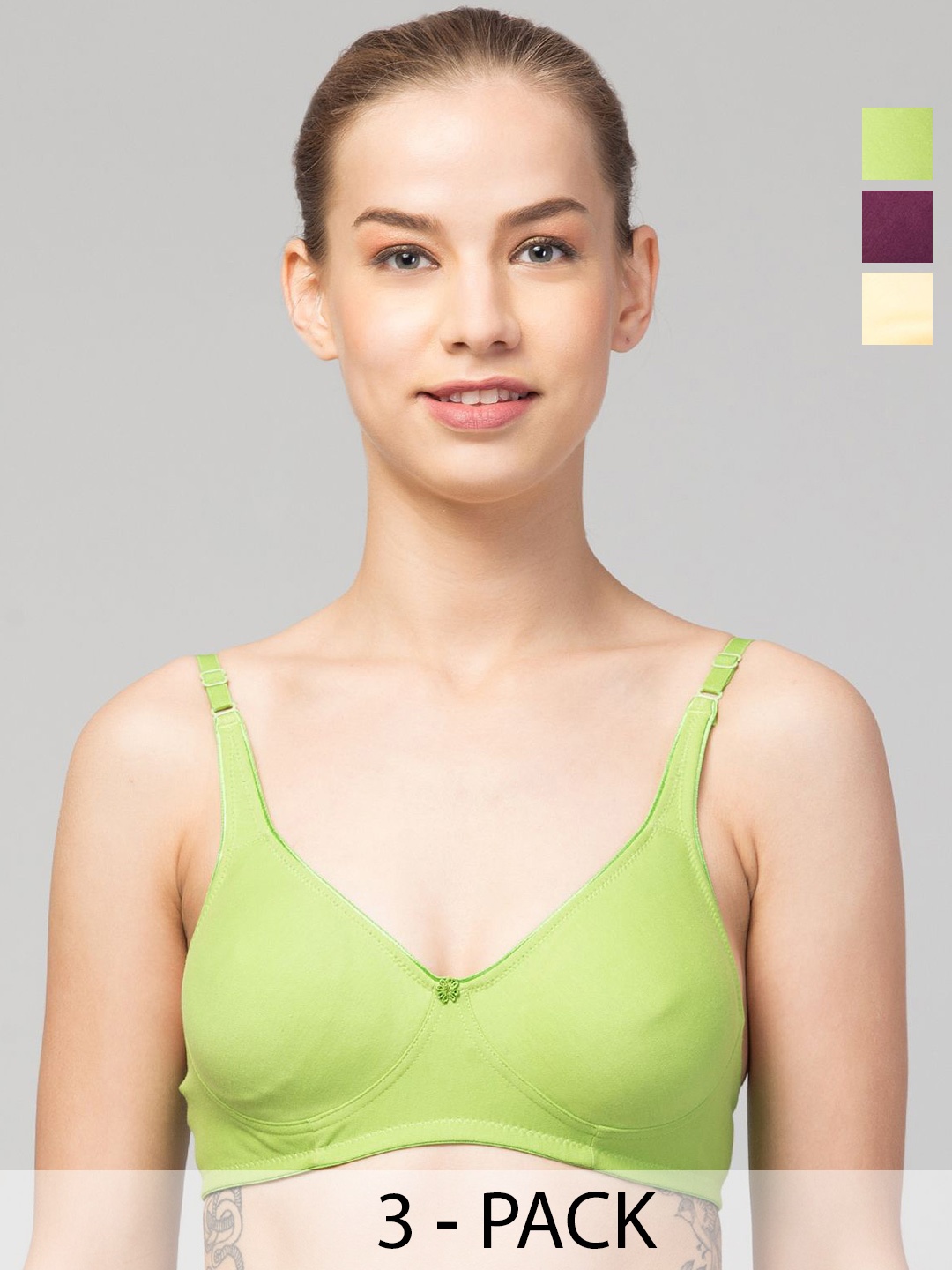 

UllasPemium Bra Full Coverage, Green