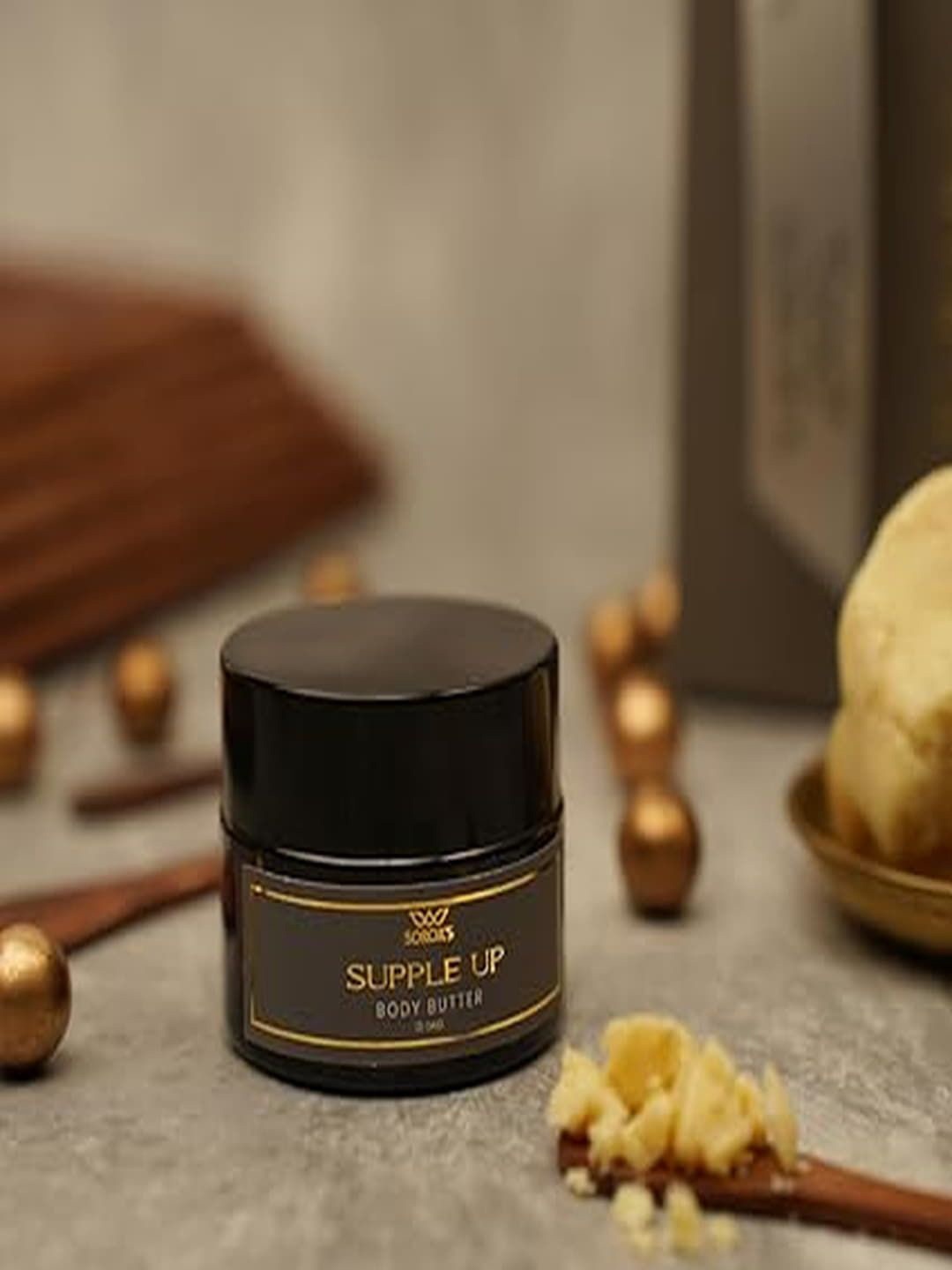 

SOROR'S Supple Up Pure Body Butter With Walnut & Almond - 10 g, Black