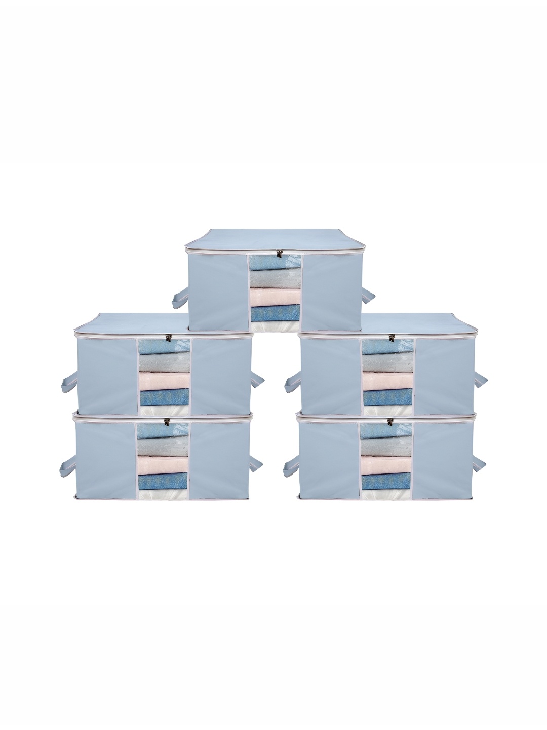 

ANKIT INTERNATIONAL Grey Set of 5 Super Strong Multi-Utility Organisers