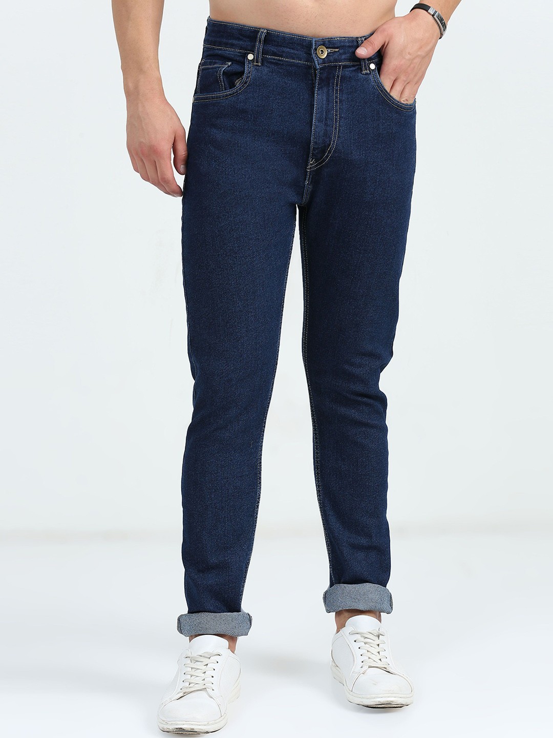 

ALTIVA Men Comfort Skinny Fit Light Fade Stretchable Jeans, Blue
