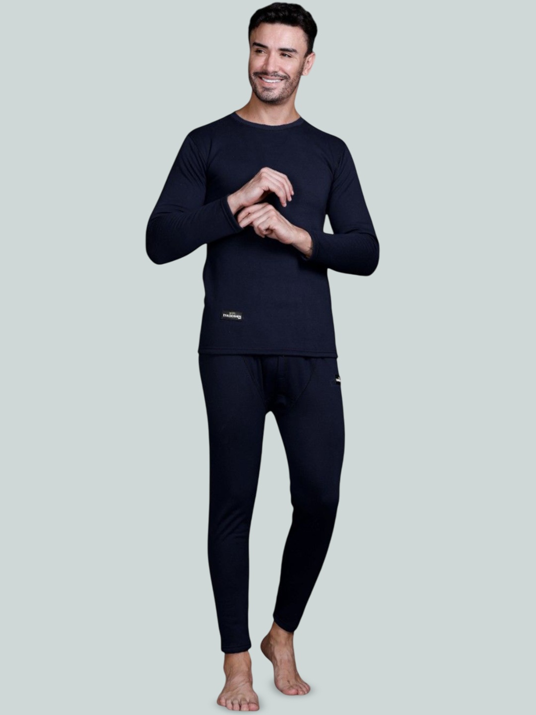 

Stylish Self design Thermal Set, Blue