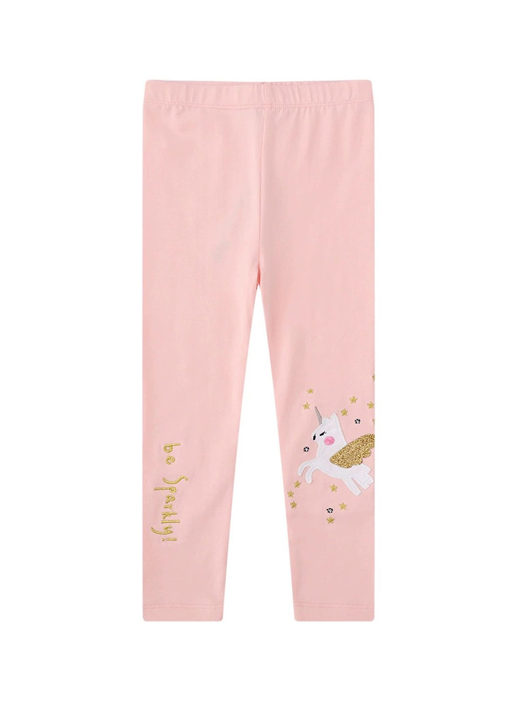 

LULU & SKY Girls Mid-Rise Ankle-Length Leggings, Pink
