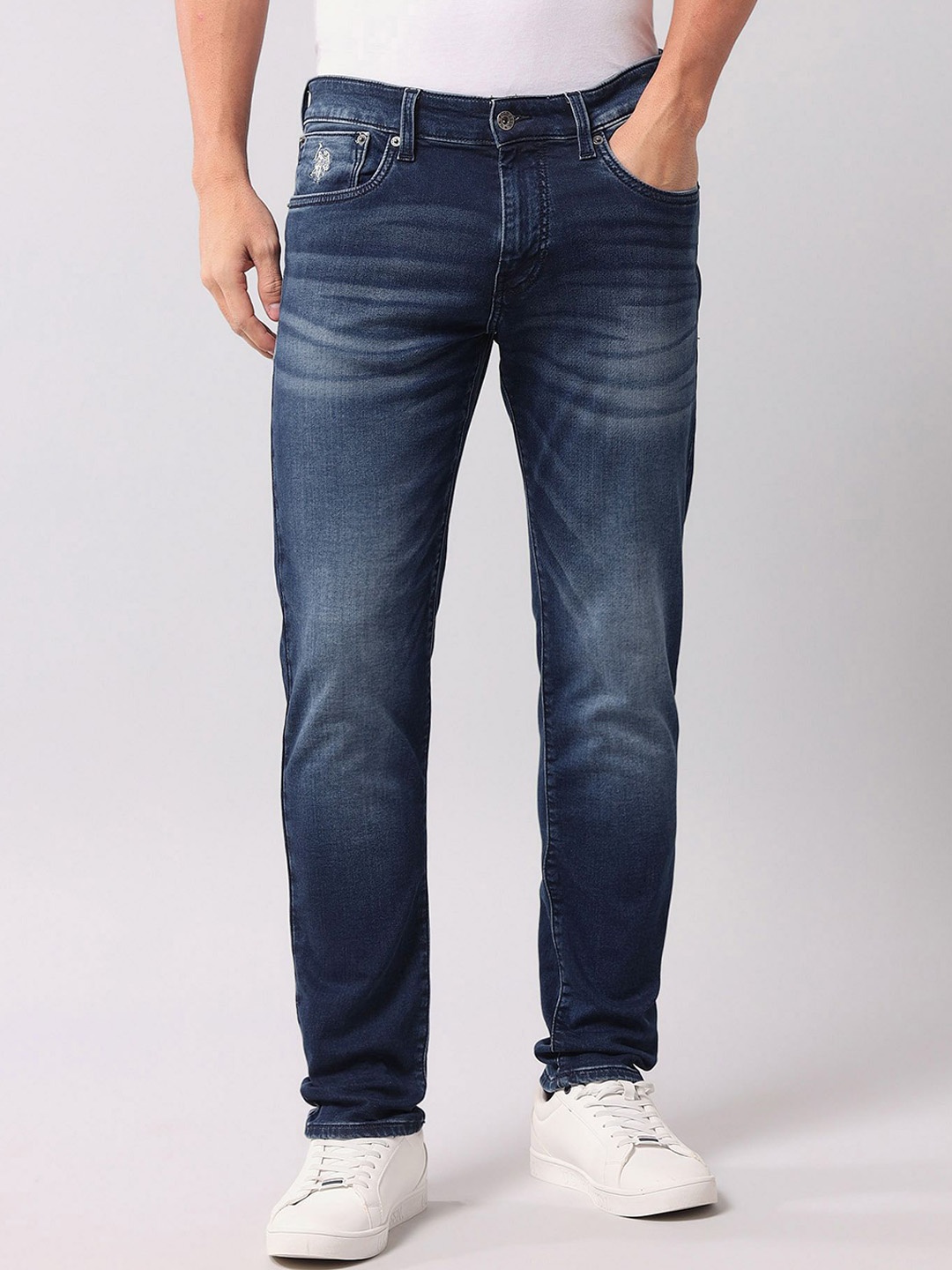 

U.S. Polo Assn. Denim Co. Men Slim Fit Light Fade Jeans, Blue