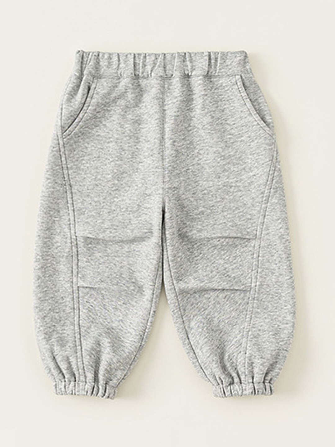 

LULU & SKY Kids Loose Fit High-Rise Trousers, Grey