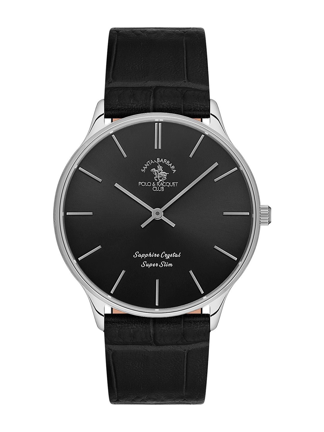 

SANTA BARBARA POLO & RACQUET CLUB Men Dial & Leather Straps Analogue Watch SB.1.10603-2, Black