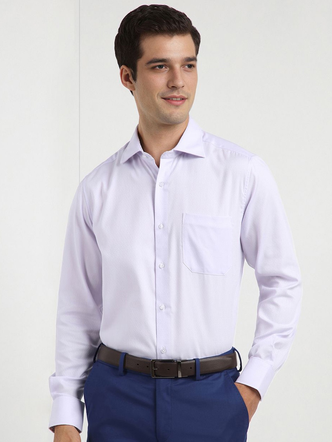 

Allen Solly Sport Men Opaque Formal Shirt, Lavender