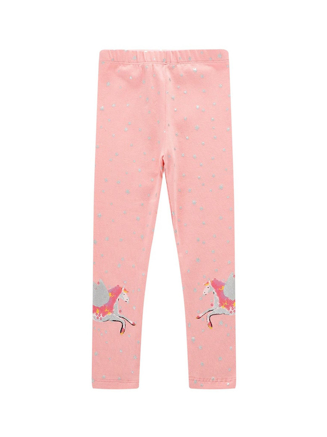 

LULU & SKY Girls Printed Full-length Leggings, Pink