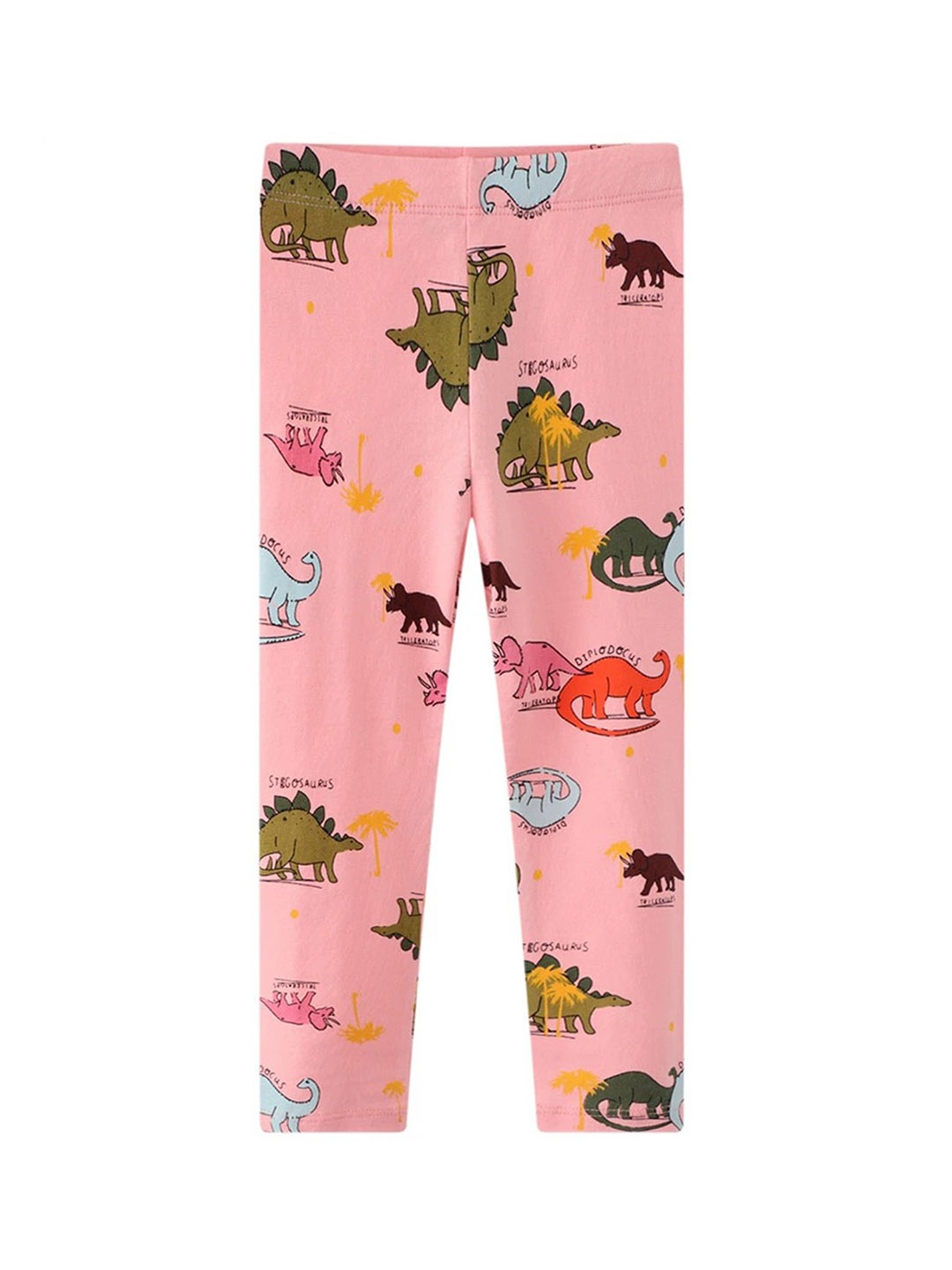

LULU & SKY Girls Printed High-Rise Ankle-Length Leggings, Pink