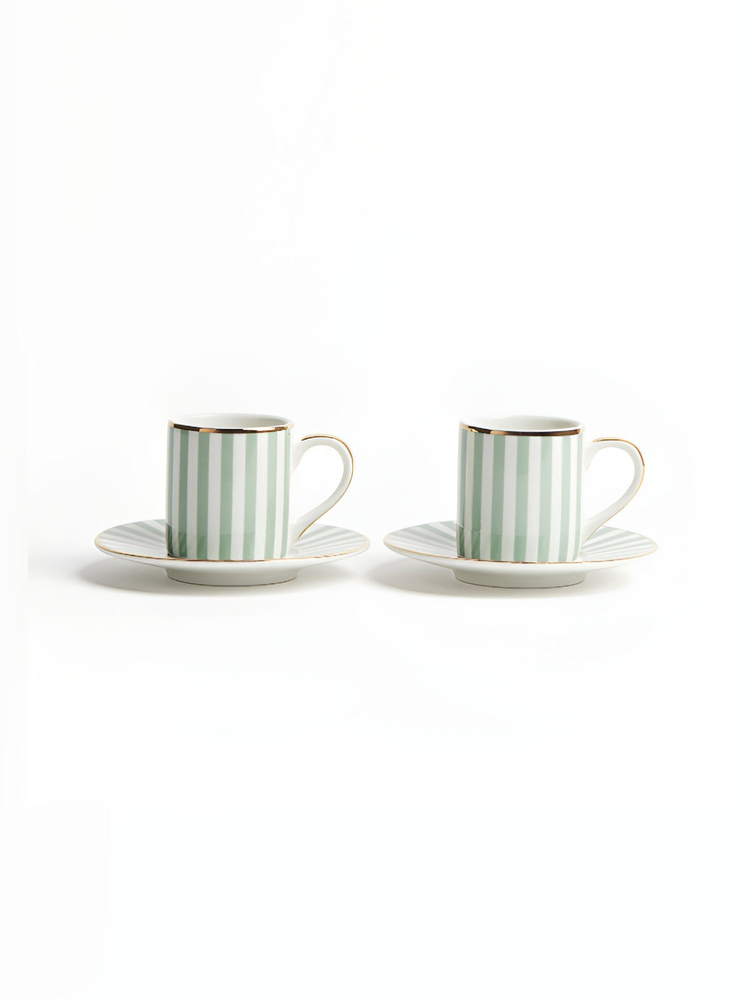 

H&M Green 2-Pack Espresso Cup & Saucer
