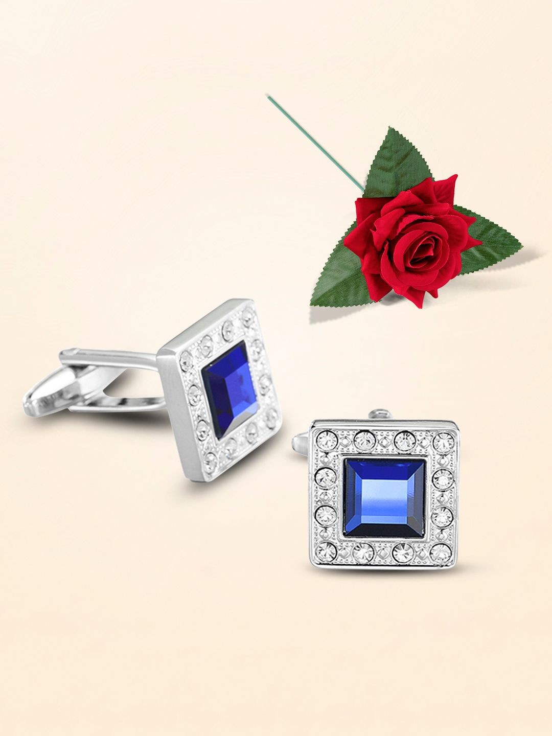

Peora Geometric Cufflink, Silver