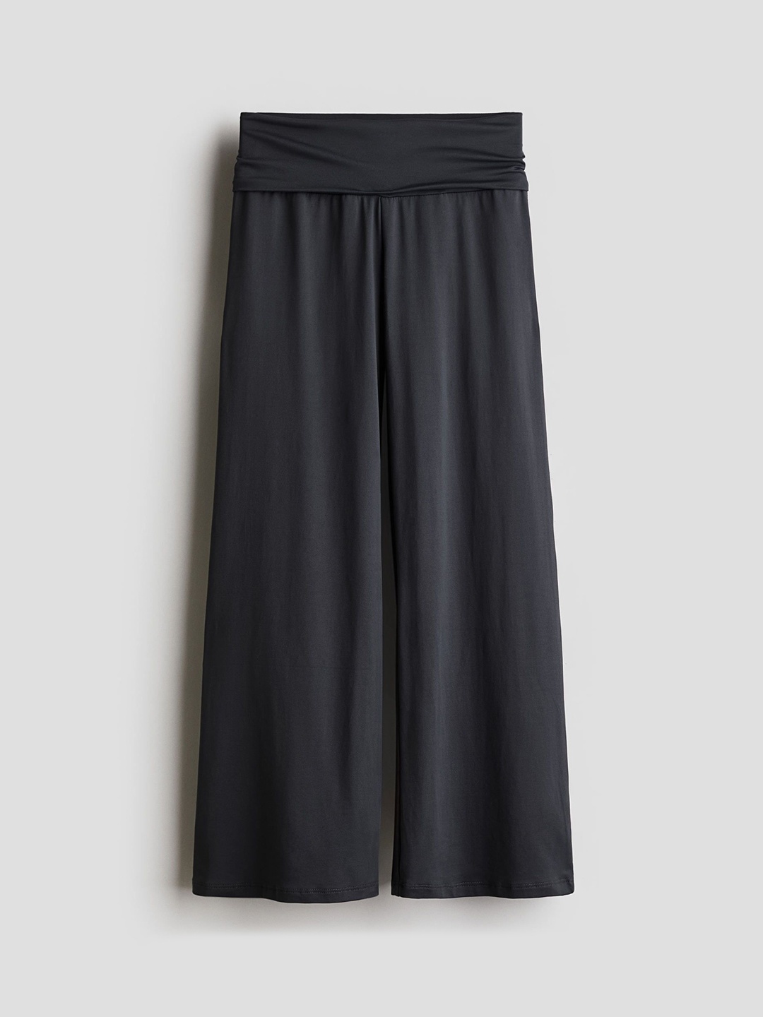 

H&M Girls Wide Leg Jersey Trousers, Grey