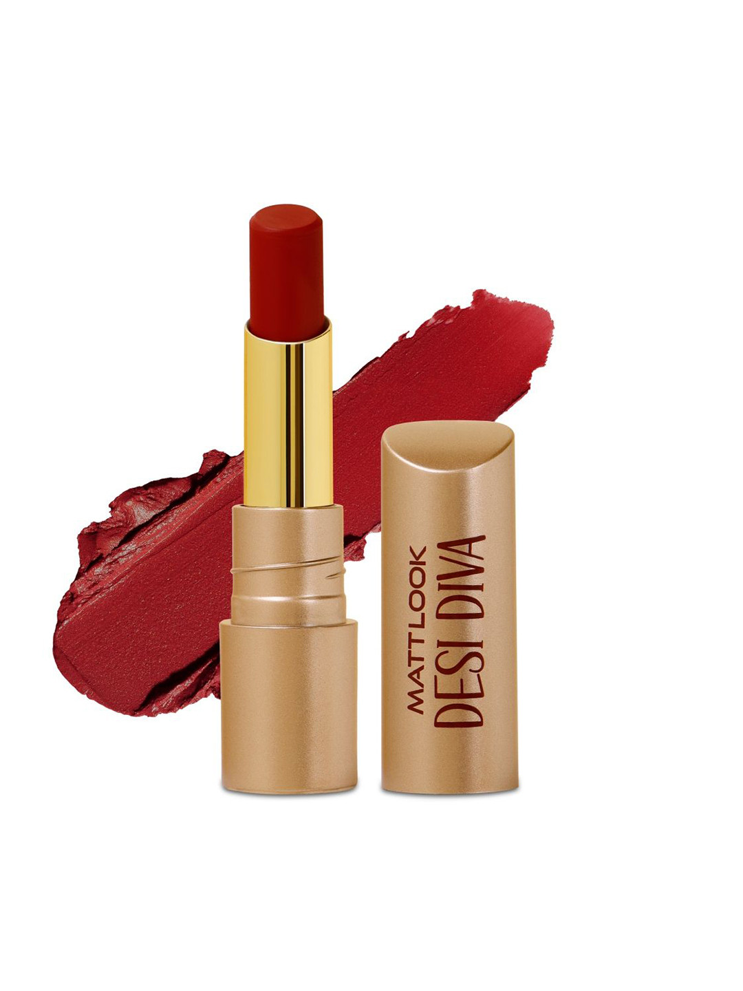 

MATTLOOK Desi Diva HD Matte Lipstick Enriched With Hyaluronic Acid- 3.8g- Maroon Envy-11