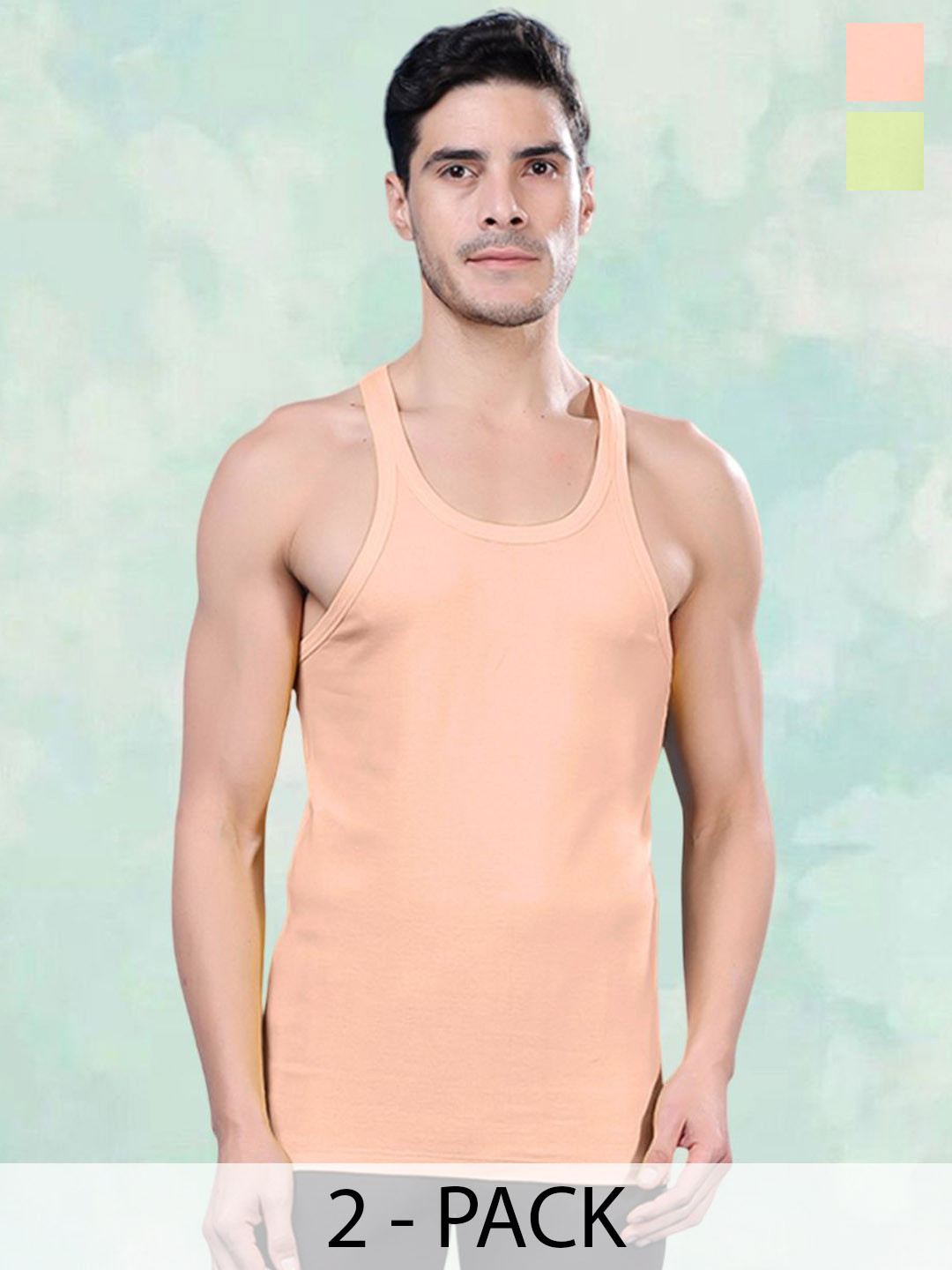 

FBAR Pack Of Sleeveless Gym Vests - FBCA-32-33, Coral