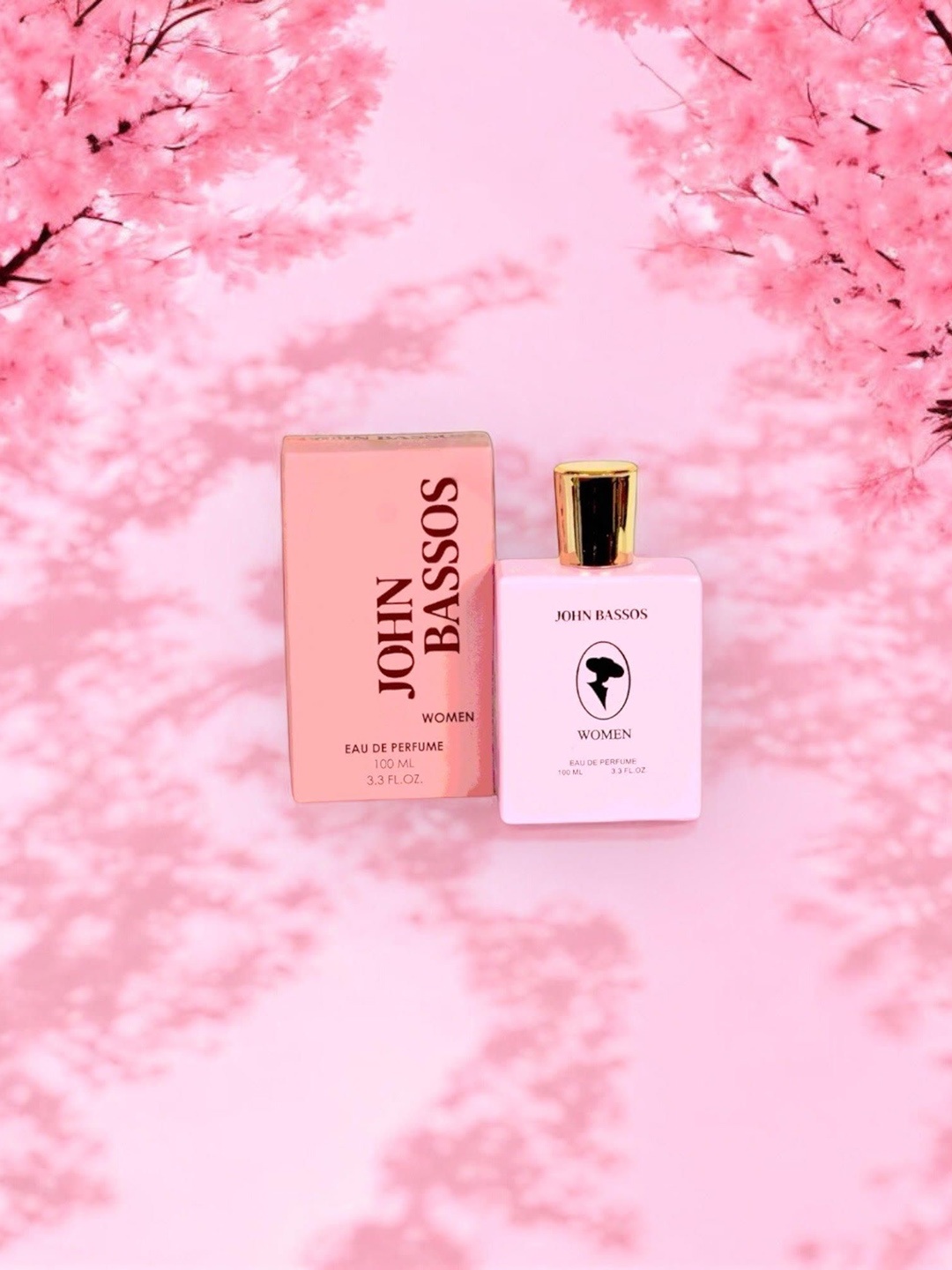 

JOHN BASSOS Women Square Long Lasting Eau De Parfum - 100 ml, Pink