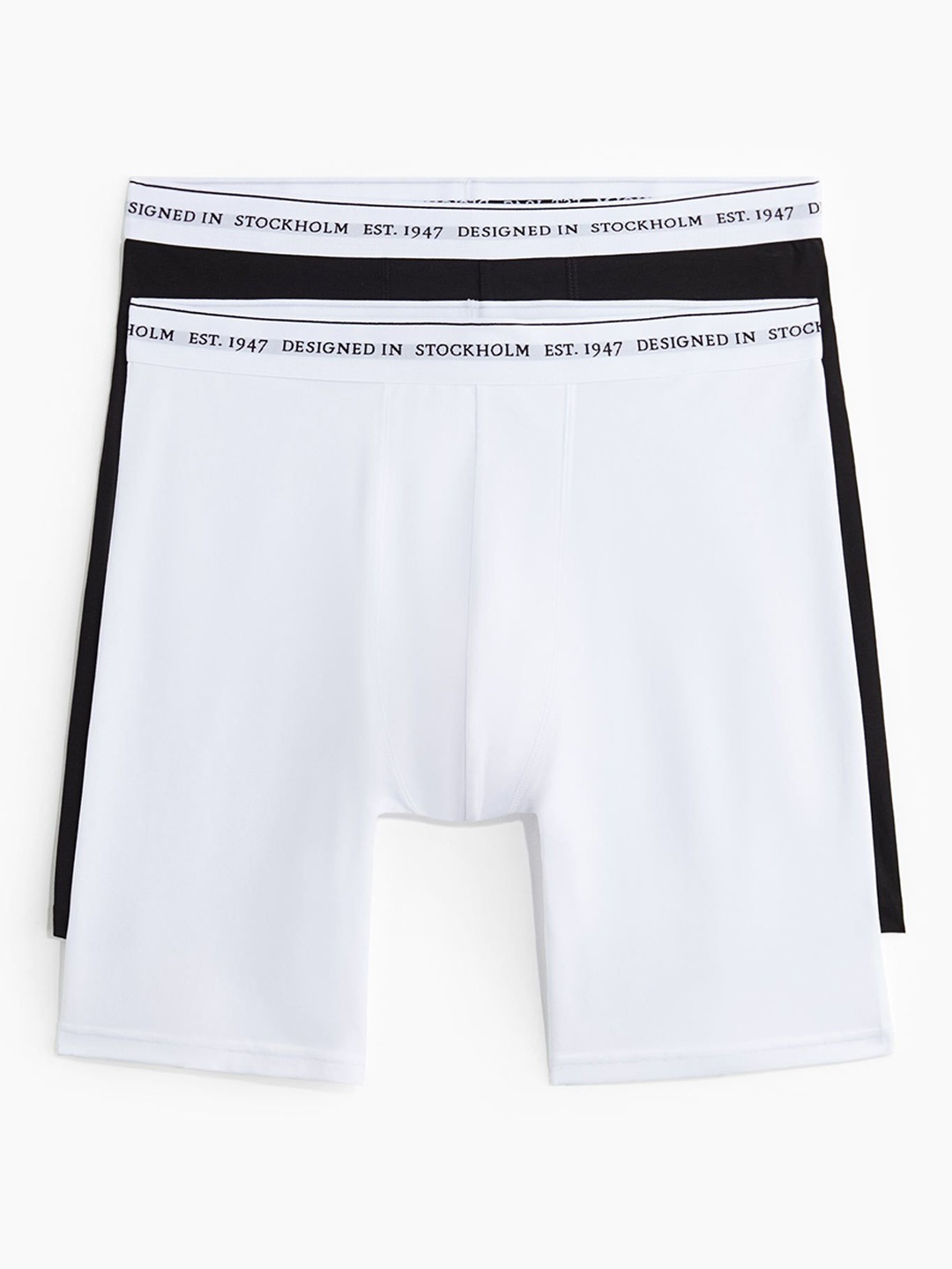 

H&M 2-Pack COOLMAX Long Trunks, Black
