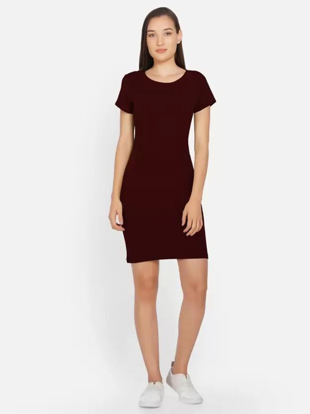 

WESTCHIC T-shirt Dress, Maroon