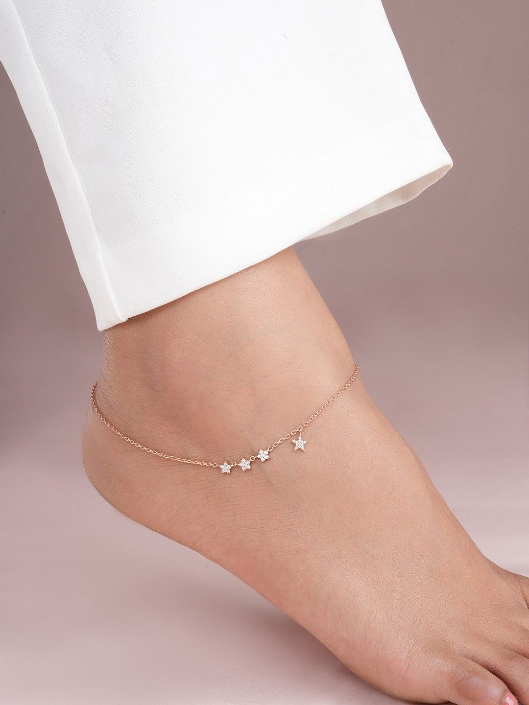 

Zavya Rose Gold-Plated Anklet