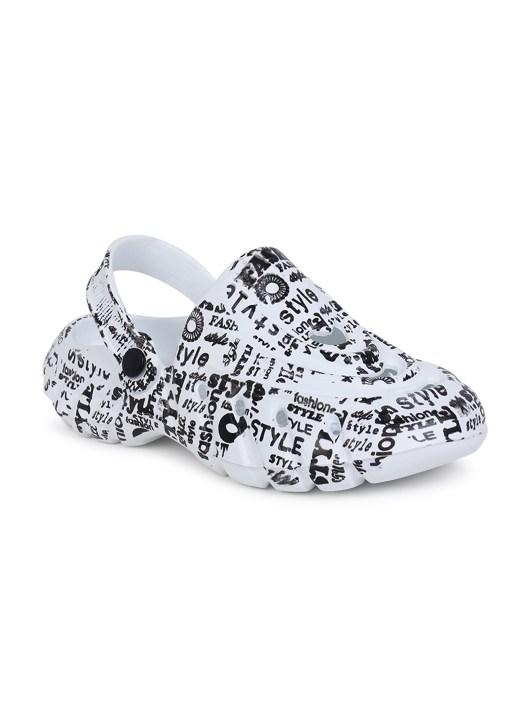 

KAPYANSH Men Printed Croslite Clogs, White