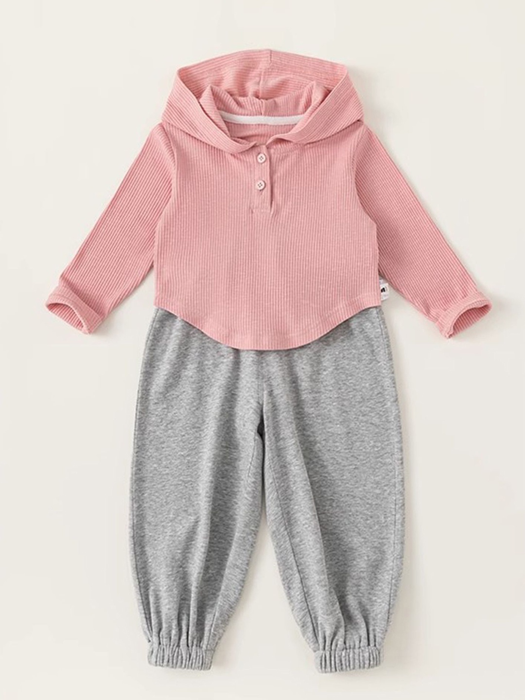 

LULU & SKY Girls Hooded Top With Joggers, Pink