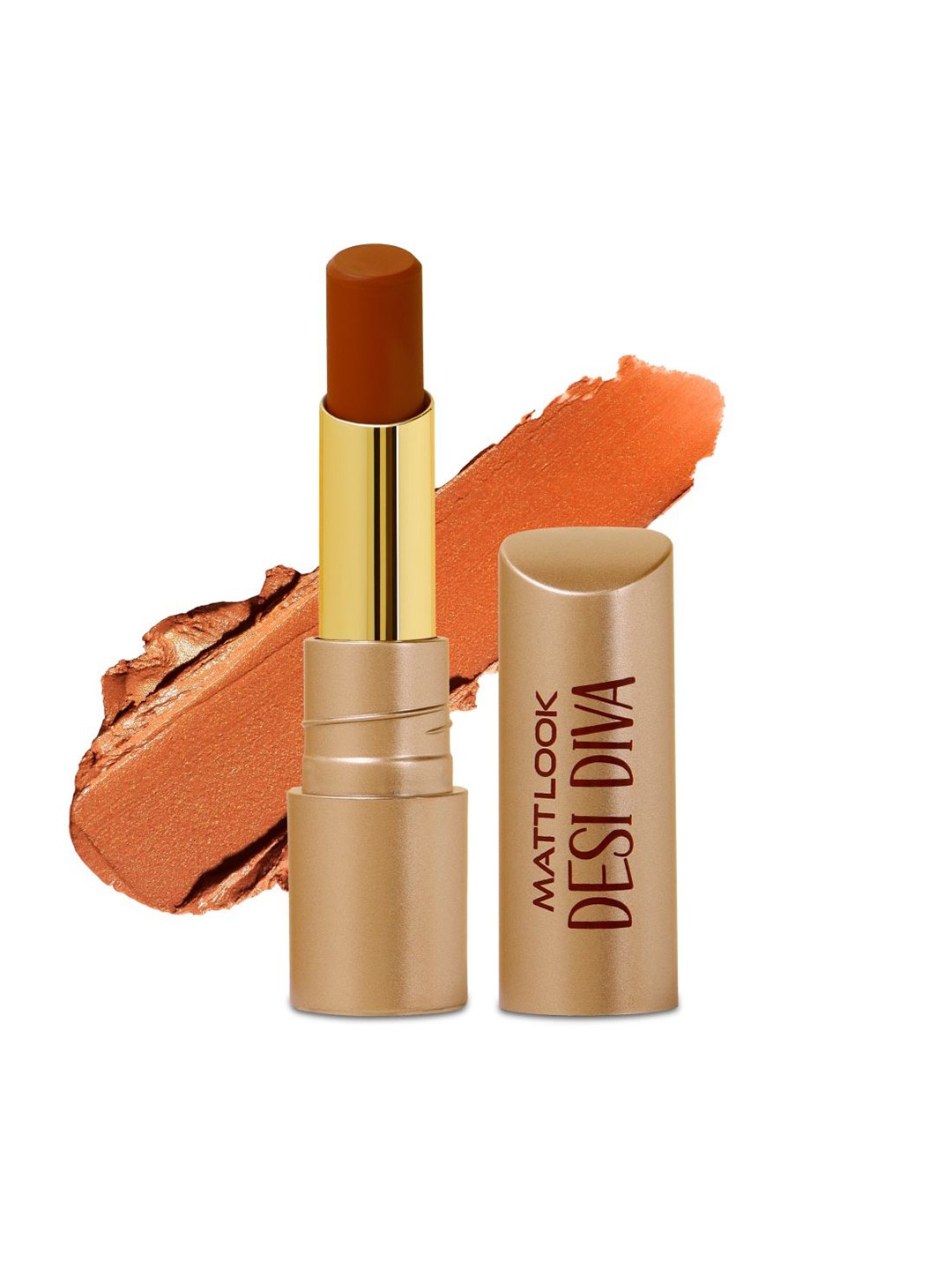 

MATTLOOK Desi Diva HD Matte Lipstick Enriched With Hyaluronic Acid- 3.8g-Brownie Bite-16, Brown