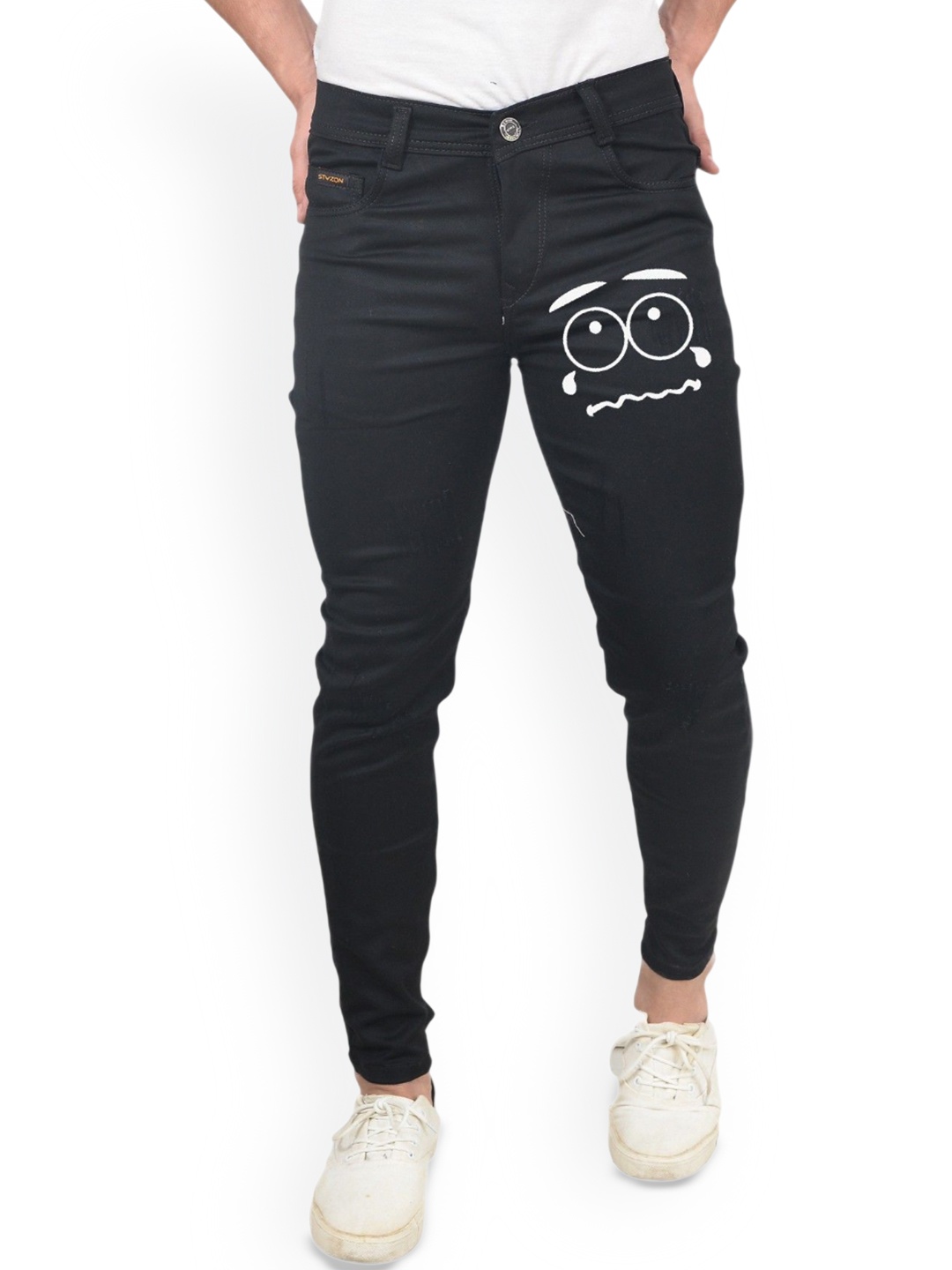 

styzon Men Jean Slim Fit Jeans, Black