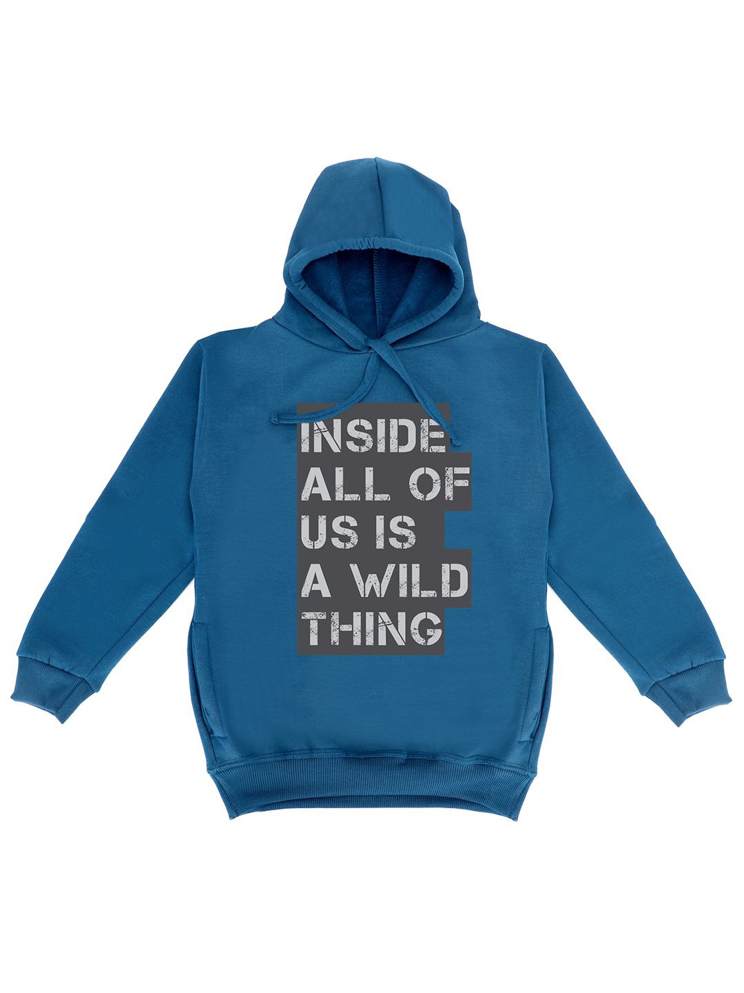 

Fabvio Plus Unisex Kids Printed Hooded Sweatshirt, Blue