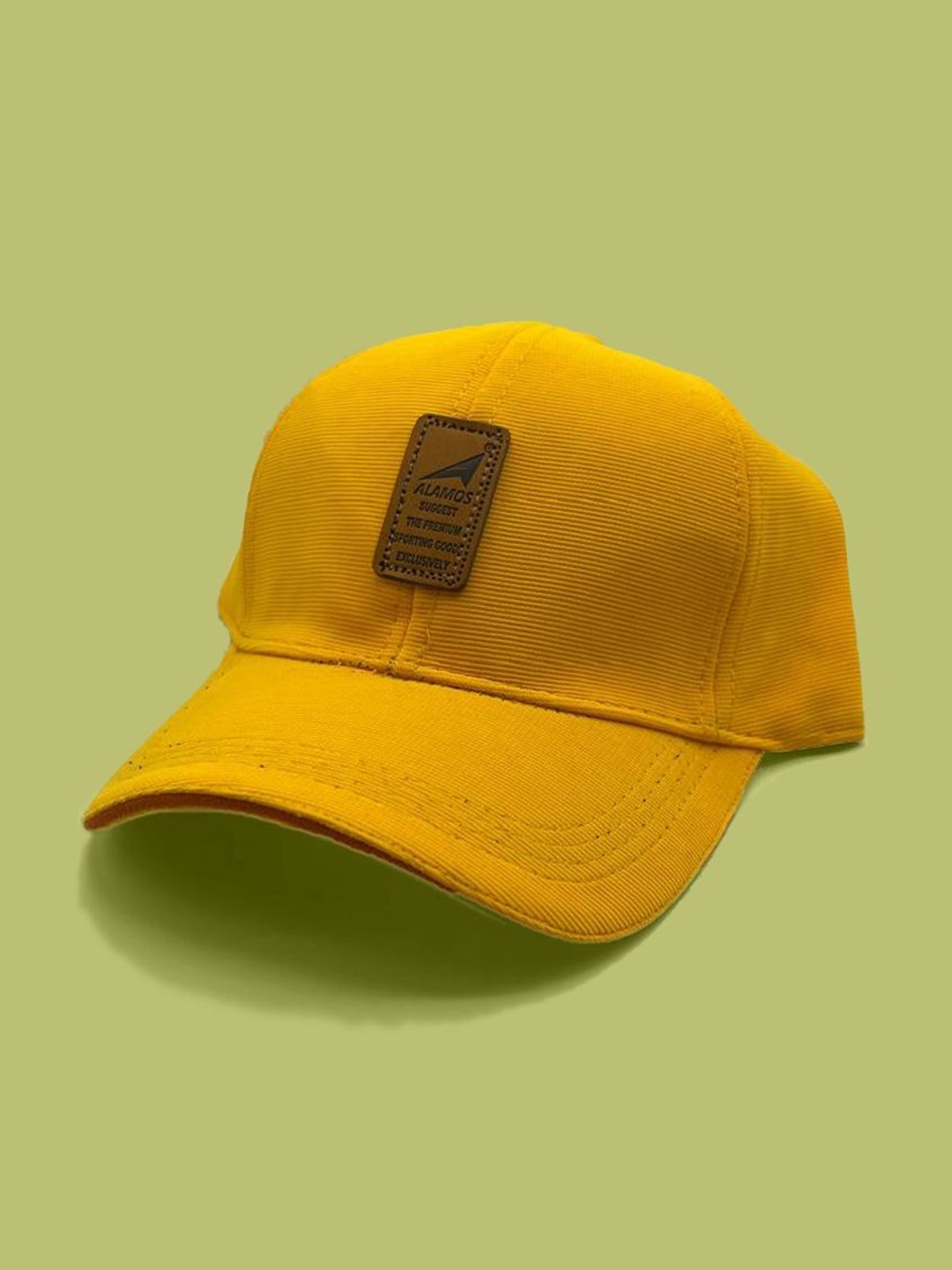 

ALAMOS Men Cotton Baseball Cap, Yellow