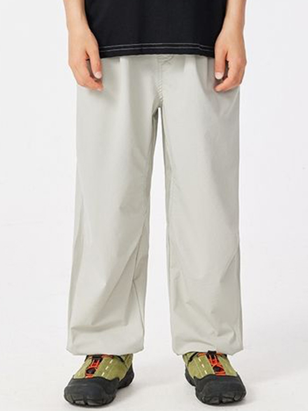 

LULU & SKY Girls Tapered Fit High-Rise Trousers, Grey