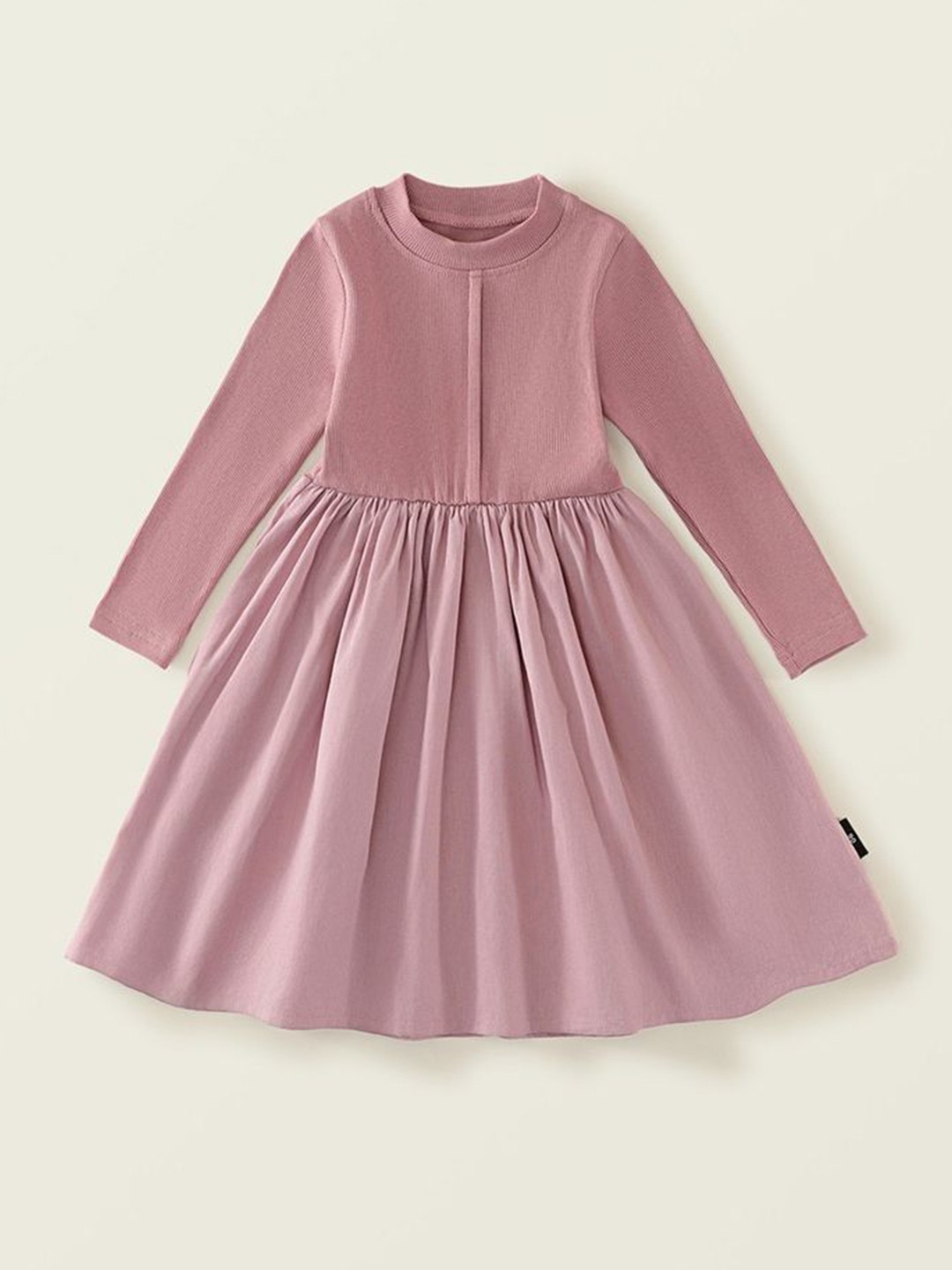 

LULU & SKY Girls Cotton Fit and Flare Dress, Pink