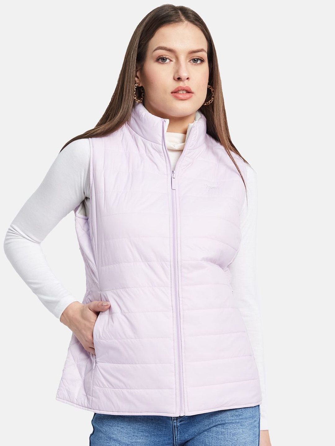 

METTLE Women Puffer Jacket, Purple