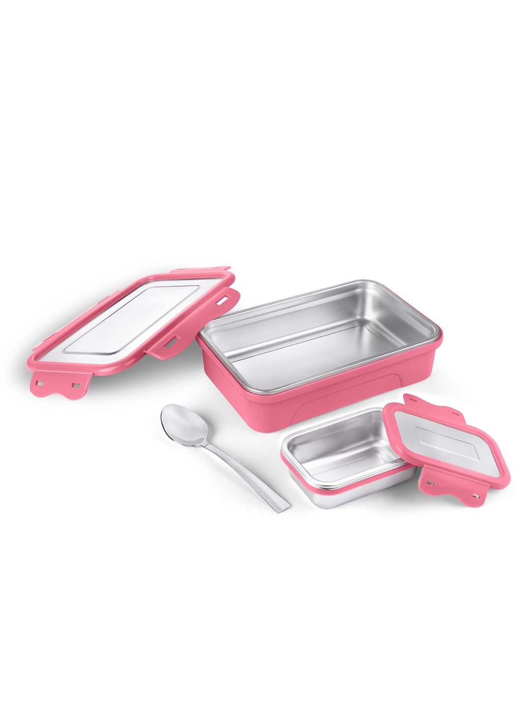 

Classic Essentials Kidzo Pink Stainless Steel Airtight Leak-Proof Lunch Box 800 ml