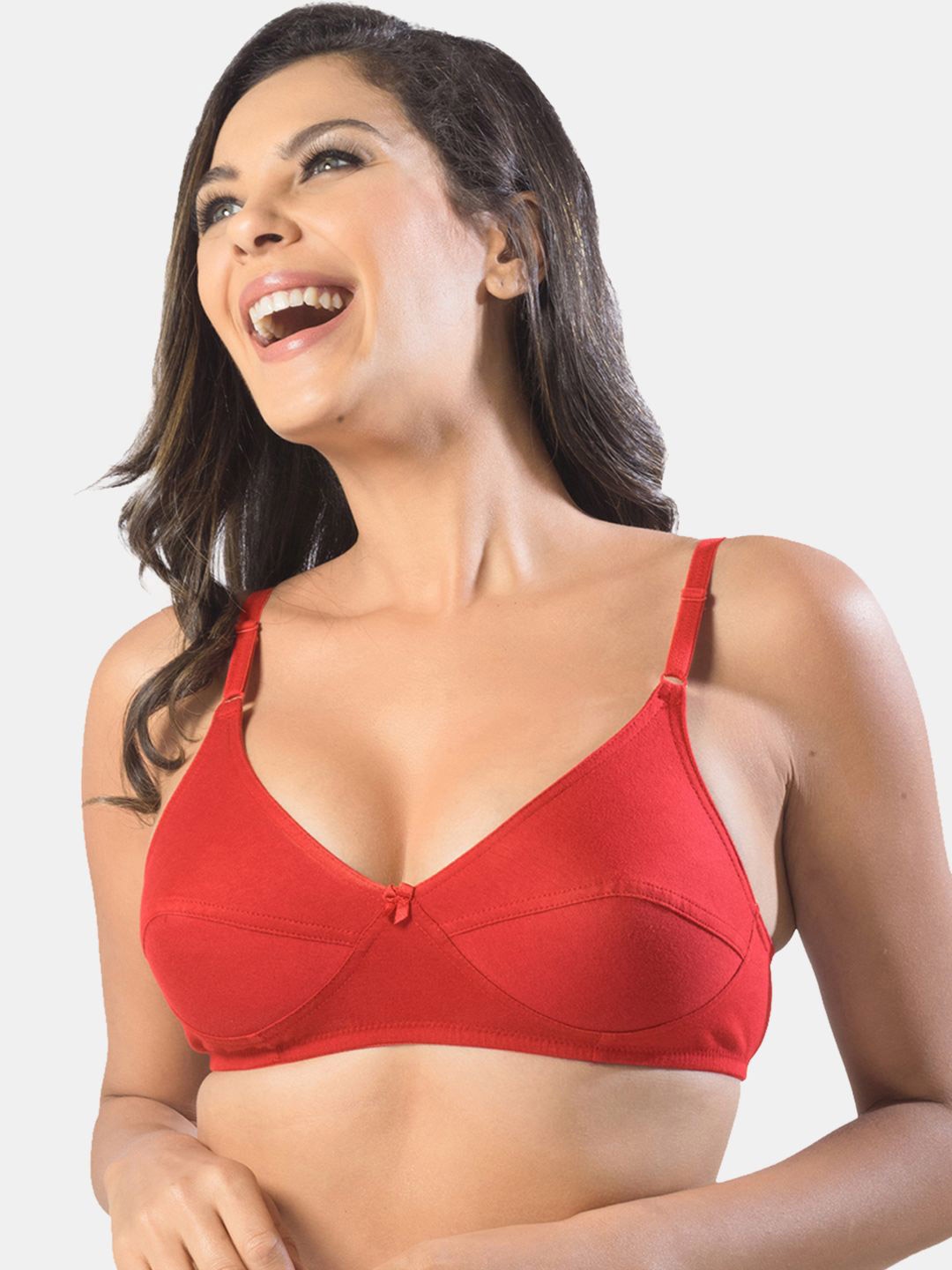 

Sonari Medium Coverage Non Padded Everyday Bra, Red