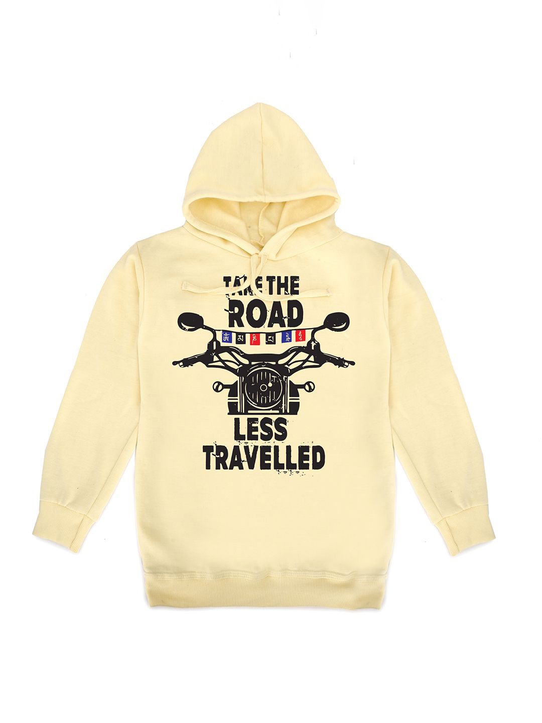 

Fabvio Plus Unisex Kids Printed Hooded Sweatshirt, Cream