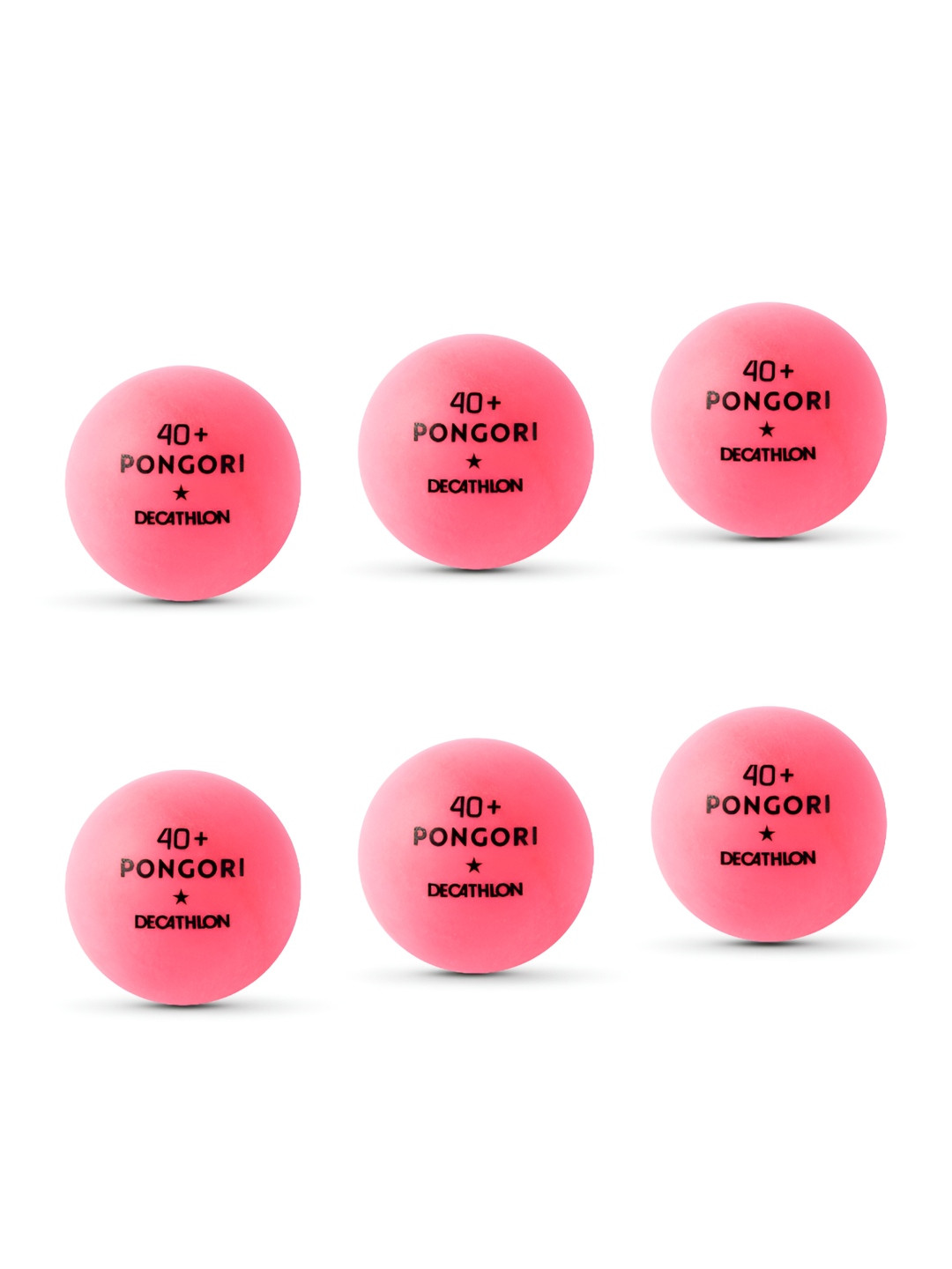 

PONGORI By Decathlon Set Of 6 Table Tennis Balls, Pink
