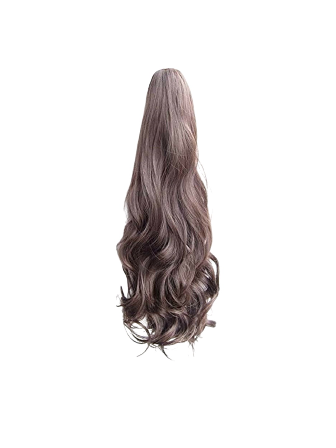 

camola deva Clip In Wavy Ponytail Hair Extension- Brown- 20 inch