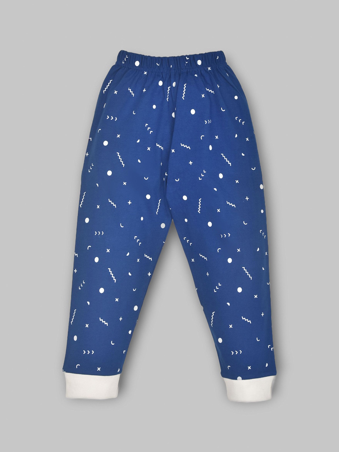 

BAESD Kids Printed Cotton Mid-Rise Joggers, Blue