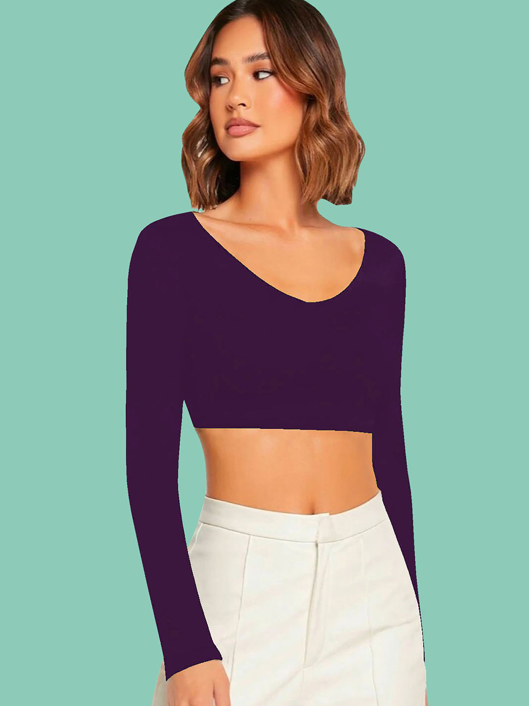 

Dream Beauty Fashion Crop Top, Purple