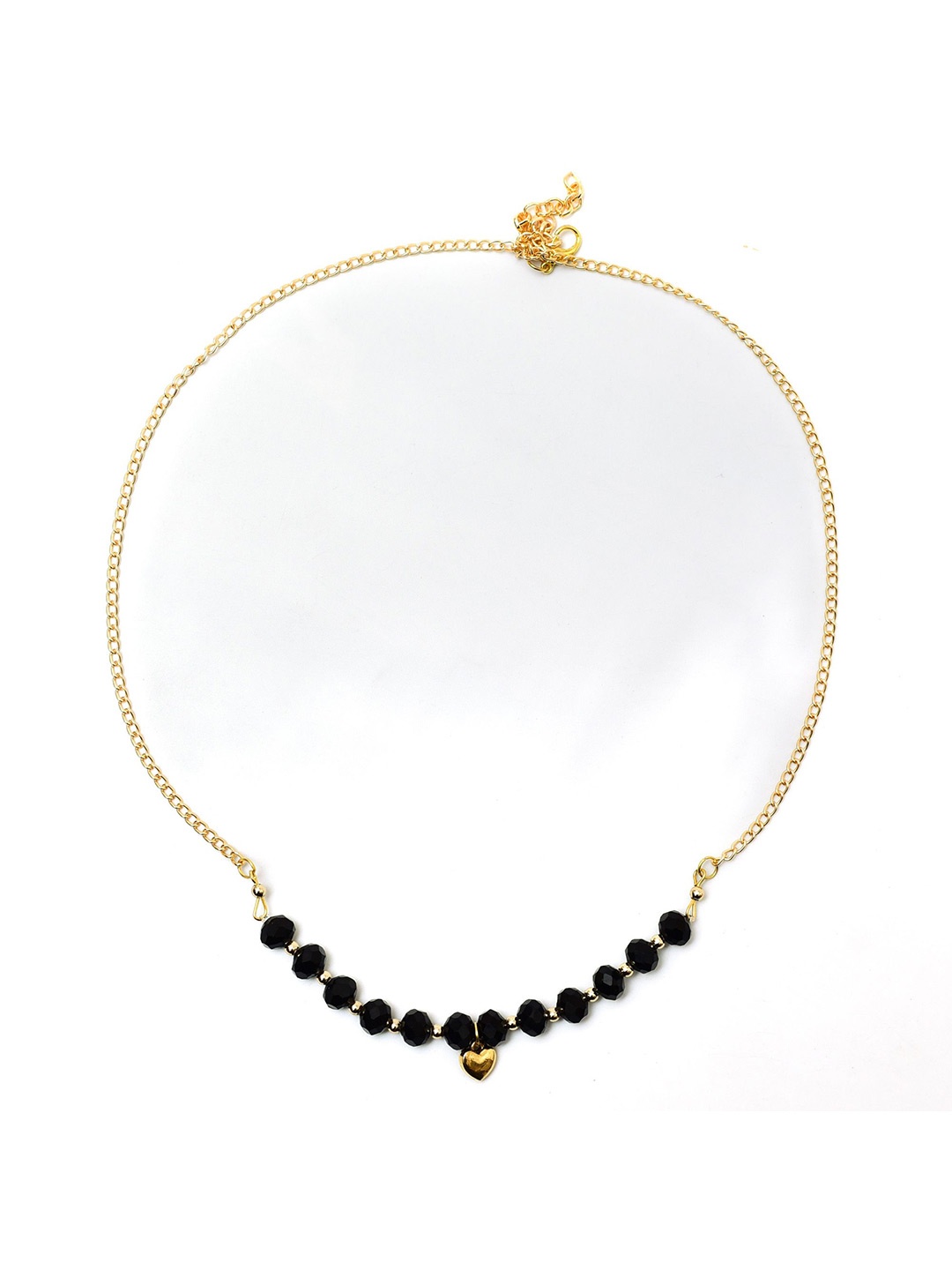 

Daizy Beaded-Studded Necklace & Earrings, Gold