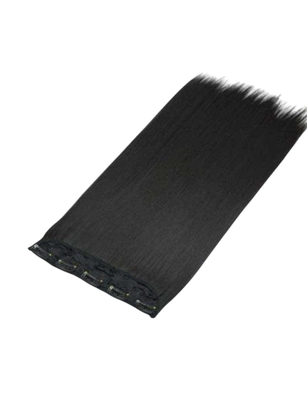 

camola deva Clip-In Straight Scalp Topper Hair Extension - Black - 50.8 cm