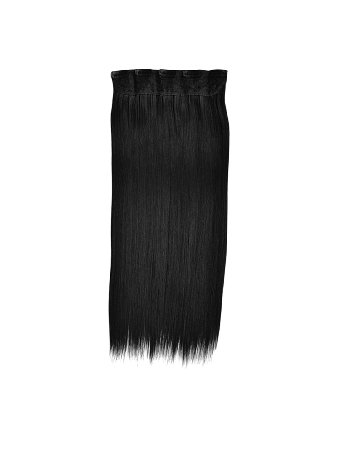 

camola deva Straight Clip-In Hair Extension - Black- 24 Inch