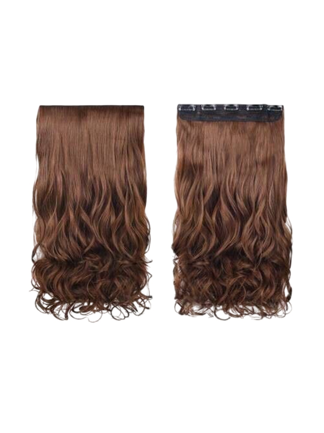

camola deva 5-Clip In Wavy Scalp Topper Hair Extension- Brown- 22 Inch