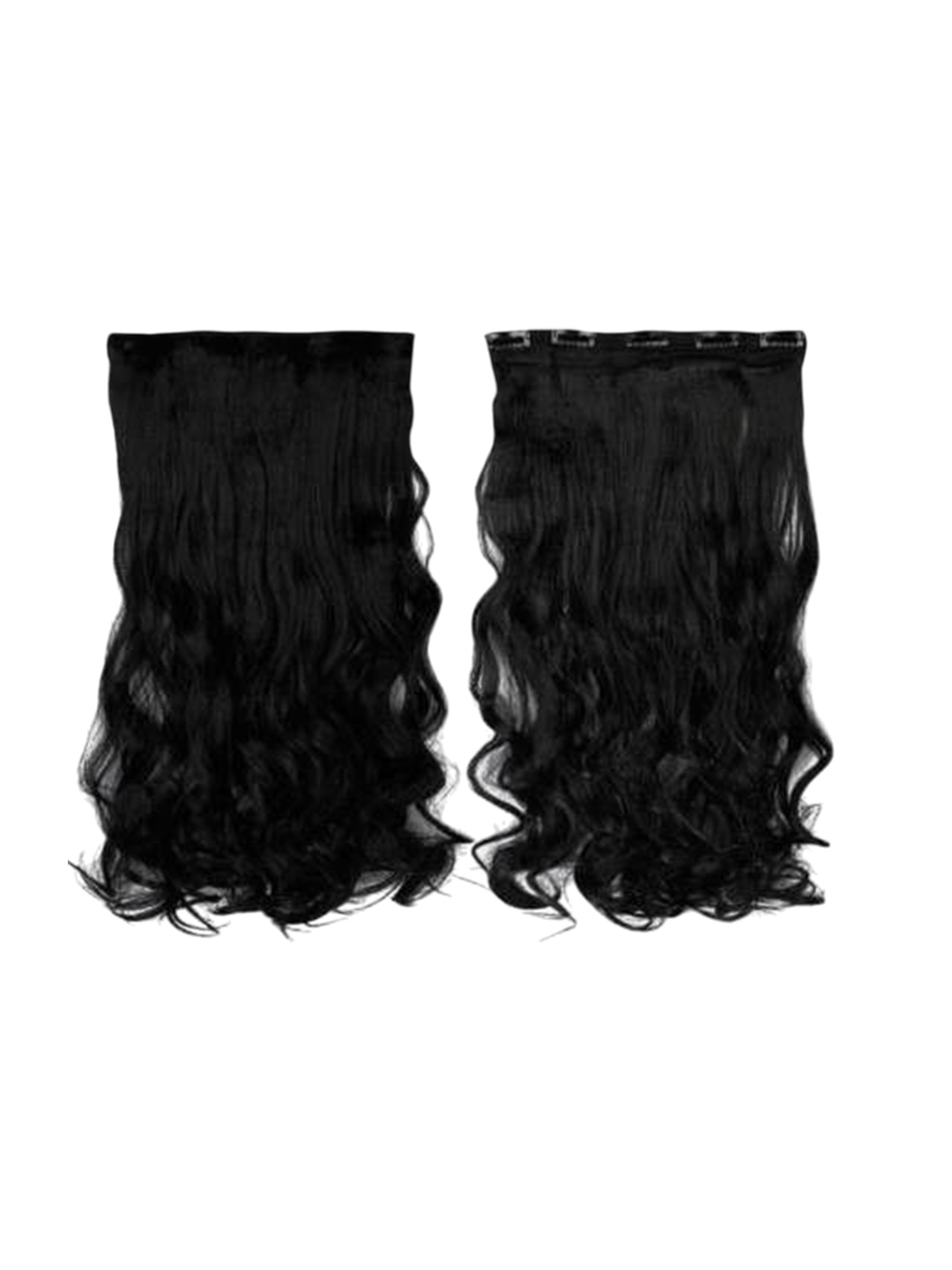 

camola deva Wavy Clip-In Hair Extension - 22 Inch - Black